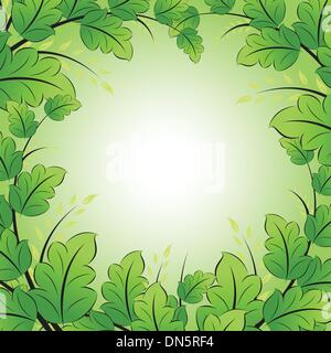 background and frame with leaves Stock Vector Image & Art - Alamy