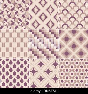 seamless retro pattern Stock Vector