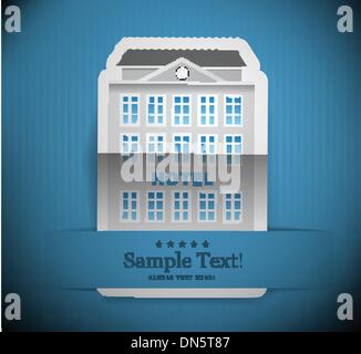 The building of hotel Stock Vector