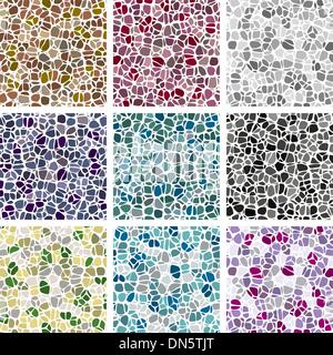 vector set of abstract colorful backgrounds Stock Vector