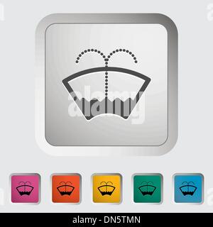 Car icon wiper. Stock Vector
