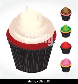 Cupcakes Variety Stock Vector