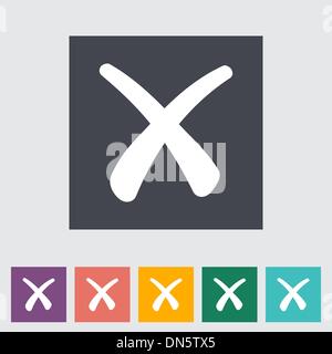 Delete button Stock Vector