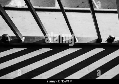 Shadows on staircase Stock Photo