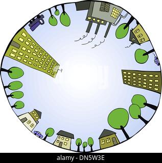 Inner world Stock Vector