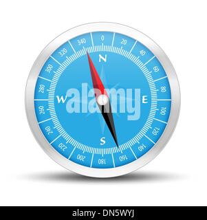 The glossy compass Stock Vector