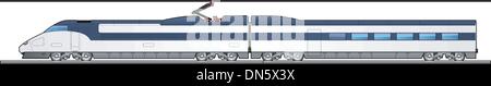 high-speed train Stock Vector