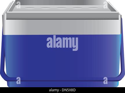 Portable household refrigerator Stock Vector