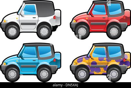 all-road vehicle Stock Vector