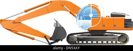 excavator Stock Vector