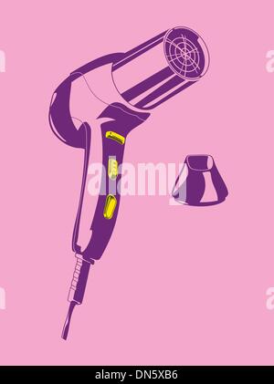 hair-drier Stock Vector