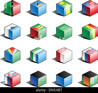Flag icon set (part 10) Stock Vector
