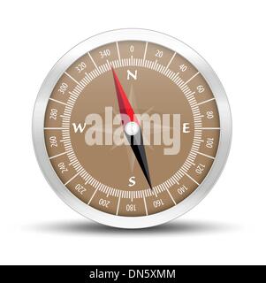 The glossy compass Stock Vector