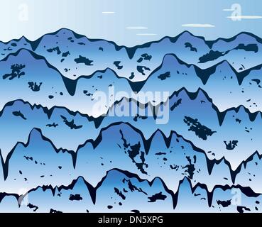 Mountains scene background Stock Vector Image & Art - Alamy