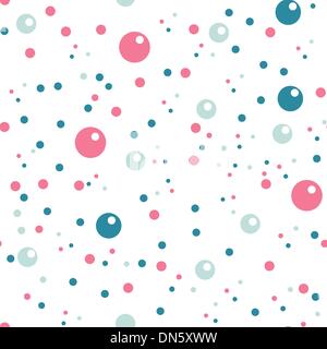 Vector circles seamless pattern in pastel colors Stock Vector