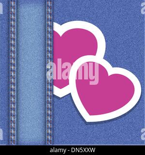 Lace frame on blue floral background. Vintage vector illustration Stock Vector