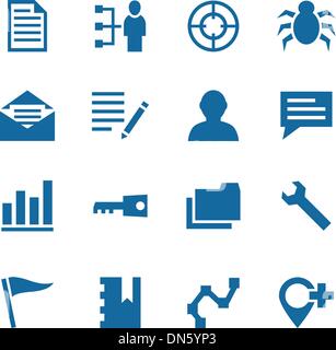 Collection of vector icons for design. Stock Vector