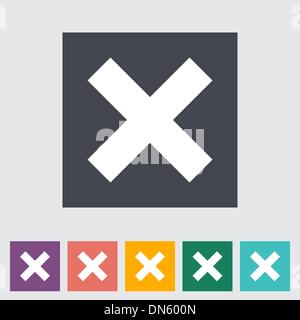 Delete button Stock Vector