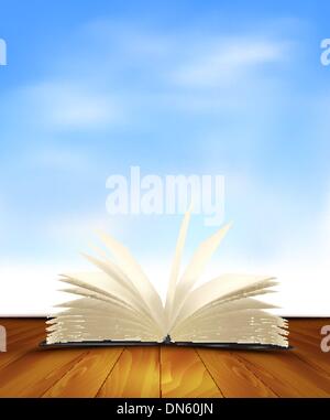 open blue book Stock Vector Image & Art - Alamy