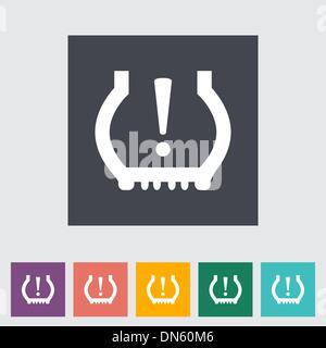 Tire Pressure. Stock Vector