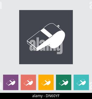 Icon sports whistle. Stock Vector