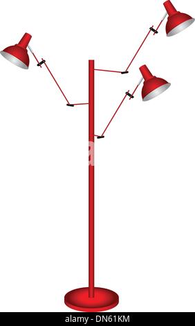 Floor Lamp Stock Vector