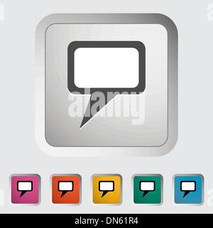 Document single icon. Stock Vector