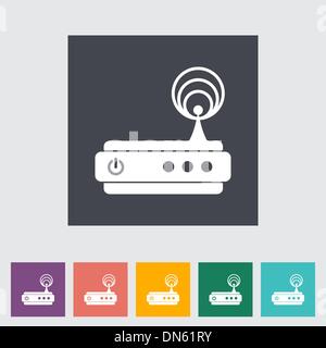 Firewall router icon flat isolated vector Stock Vector Image & Art - Alamy