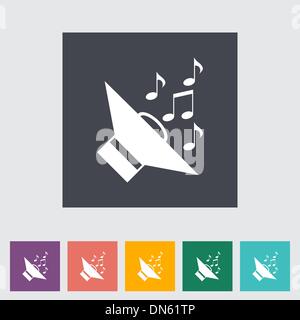 Icon of car speakers. Stock Vector
