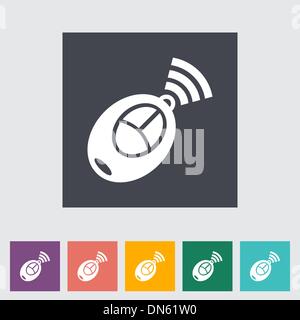 Remote control flat icon Stock Vector