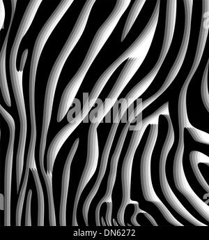 vector abstract skin texture of zebra Stock Vector