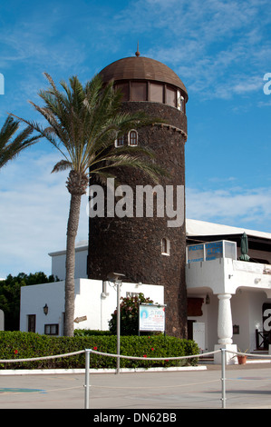 Puerto Castillo Restaurant, Caleta de Fuste, Fuerteventura, Canary Islands, Spain. Stock Photo