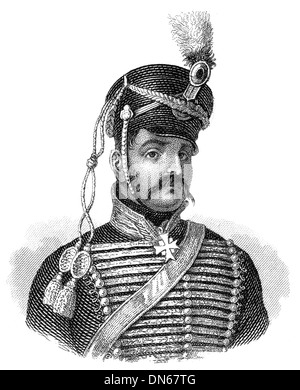 Ferdinand Baptista von Schill, 1776 - 1809, a Prussian officer, War of the Fifth Coalition or Franco-Austrian War of 1809 Stock Photo