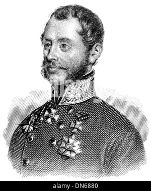 Portrait of Archduke Albrecht Friedrich Rudolf Dominik of Austria, Duke of Teschen, 1817 - 1895, an Austrian Habsburg general, Stock Photo