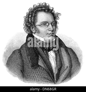 Franz Peter Schubert, 1797 - 1828, an Austrian composer, Stock Photo