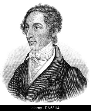 Carl Maria Friedrich Ernst von Weber, 1786 - 1826, a German composer, conductor and pianist, Stock Photo