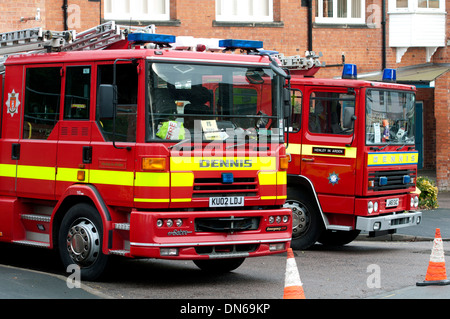 Dennis Sabre and SS fire engines at Henley-in-Arden fire station ...