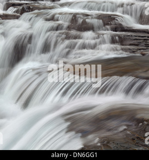 McDonald Falls in Glacier National Park Stock Photo