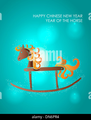 horse chinese new year vector