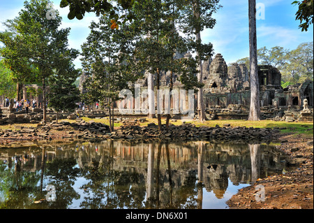 Bayon temple of Angkor Thom Stock Photo