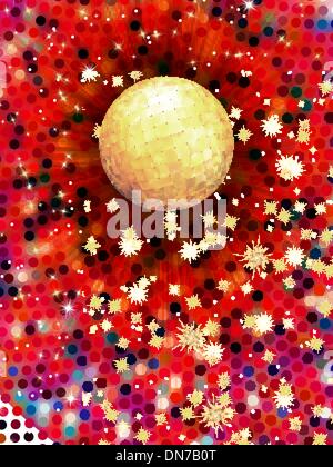 Colorful disco ball 3d illustration. EPS 10 Stock Vector