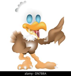 Little Bald Eagle Stock Vector