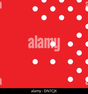 Red polka dot seamless pattern design Stock Vector