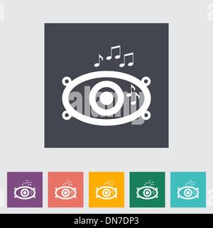 Icon of car speakers. Stock Vector