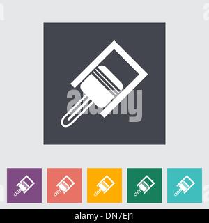 Piston flat icon. Stock Vector