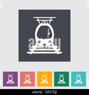 Suburban electric train. Stock Vector