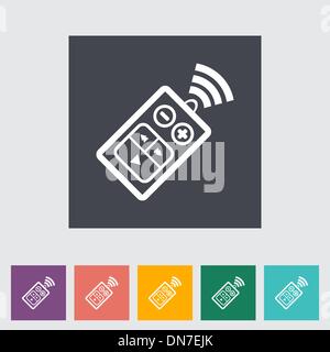 Remote control flat icon Stock Vector