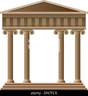 vector ancient greek architecture Stock Vector