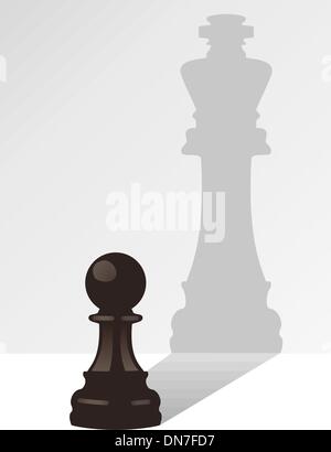 Premium Vector  Realistic chess piece 3d pawn on a black and