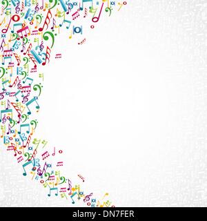 Music notes isolated design Stock Vector